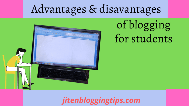 Advantages disadvantages of blogging for students