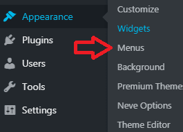 add pages to menu
