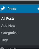 add categories to wordpress