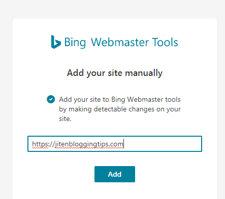 add your site to bing webmaster tool.