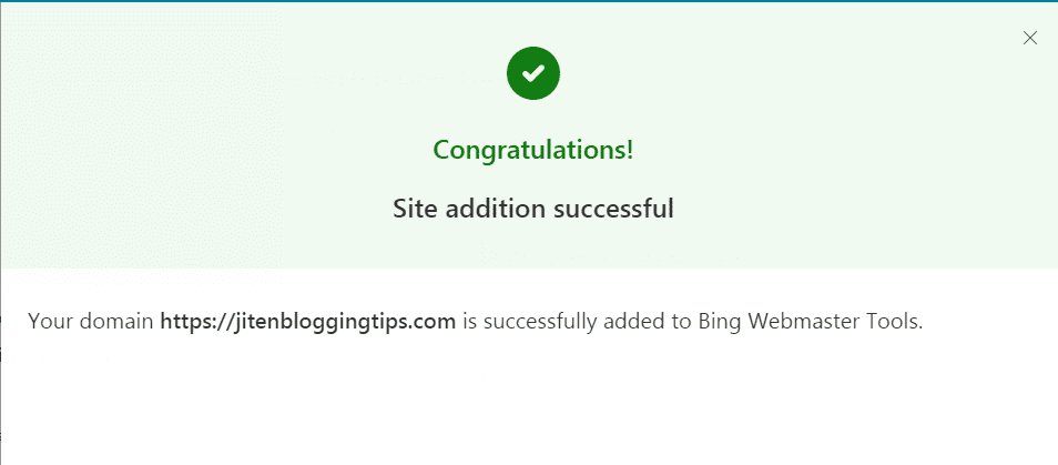 how to sucessfully add your site to bing 