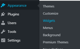 add wiget to sidebar