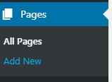 add a new page to yuor wordpress blog