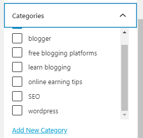 how to add categories to wordpress