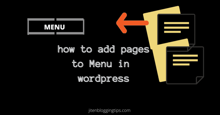 How to create a page in WordPress and add it to menu