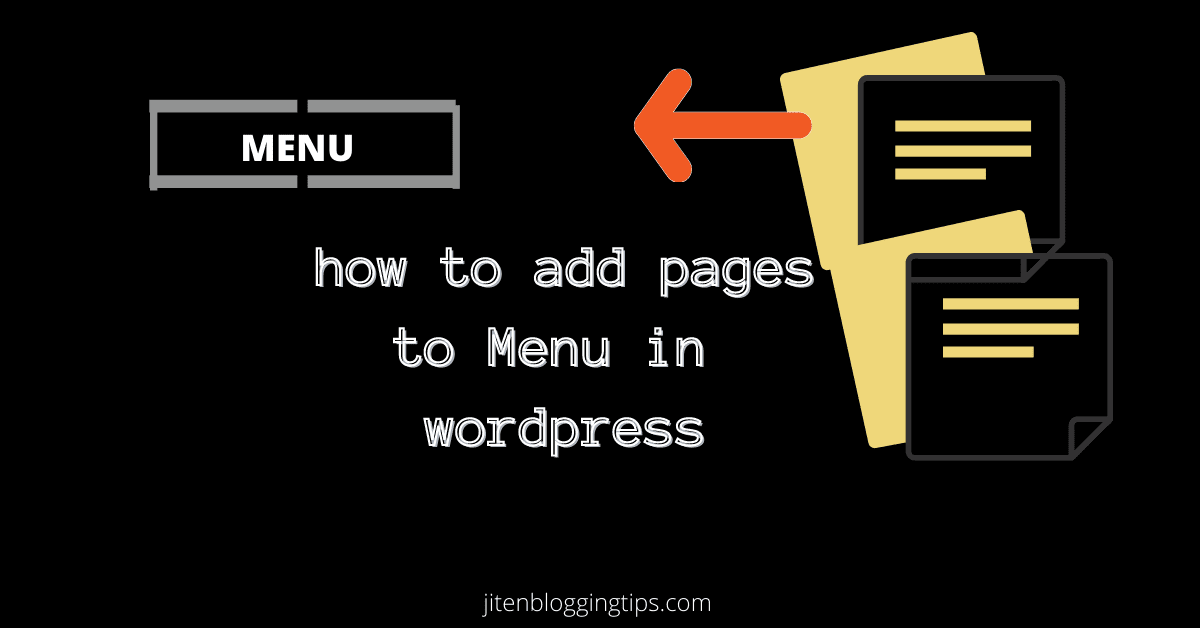 add pages to menu in WordPress