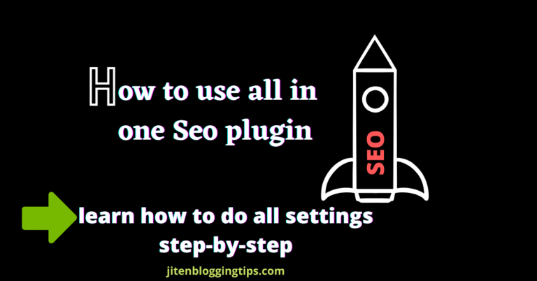 How to use All in one seo plugin