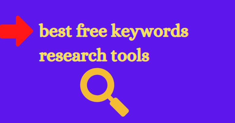 I use this best free keywords research tools
