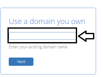 enter a domain name 1