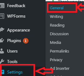 blog general settings