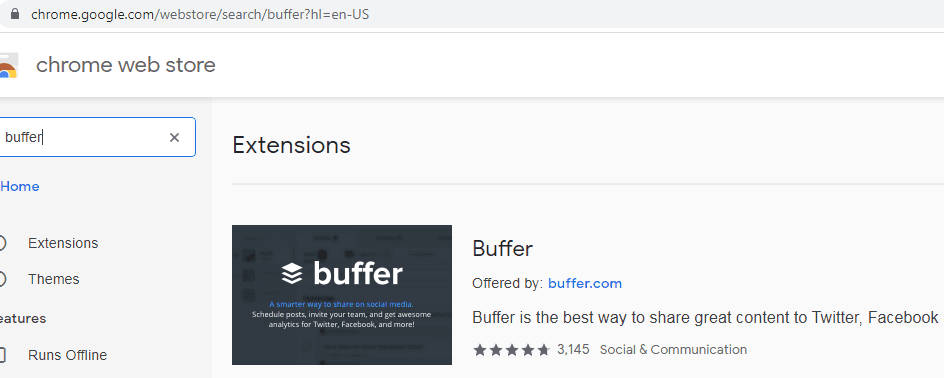 buffer chrome extension 