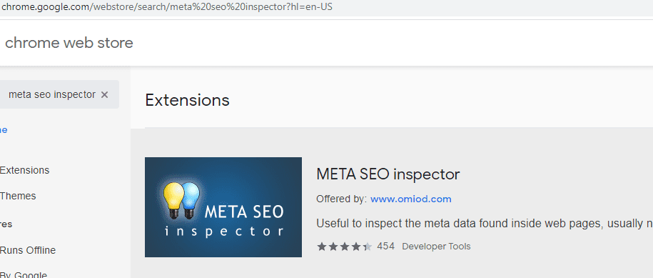 meta seo inspector chrome extension