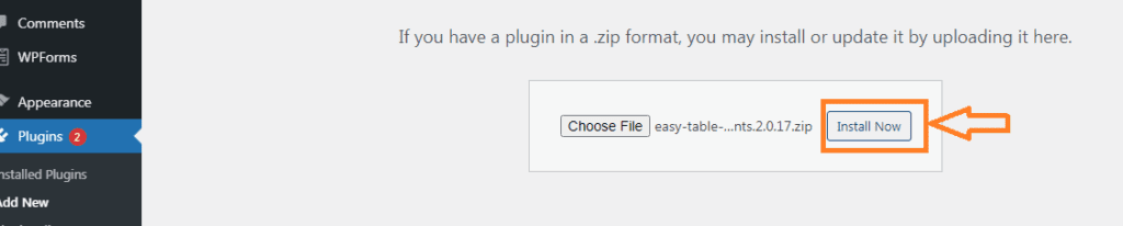 installing plugin in wordpress
