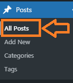 go to all posts in wordpress.