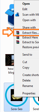extracting file 