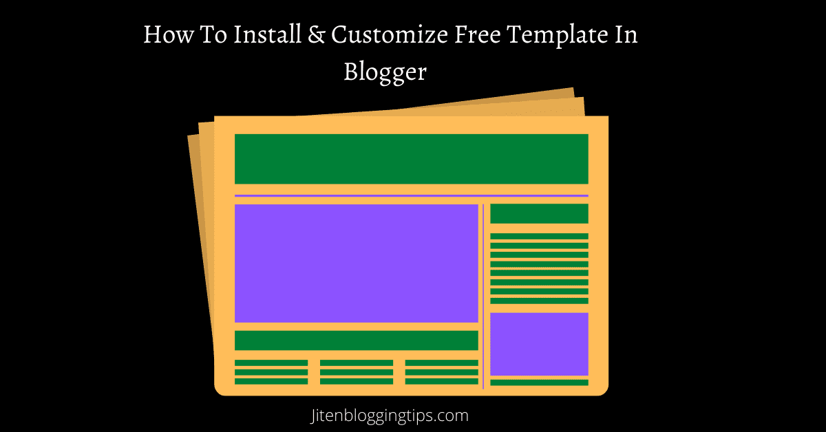 how to install blogger template