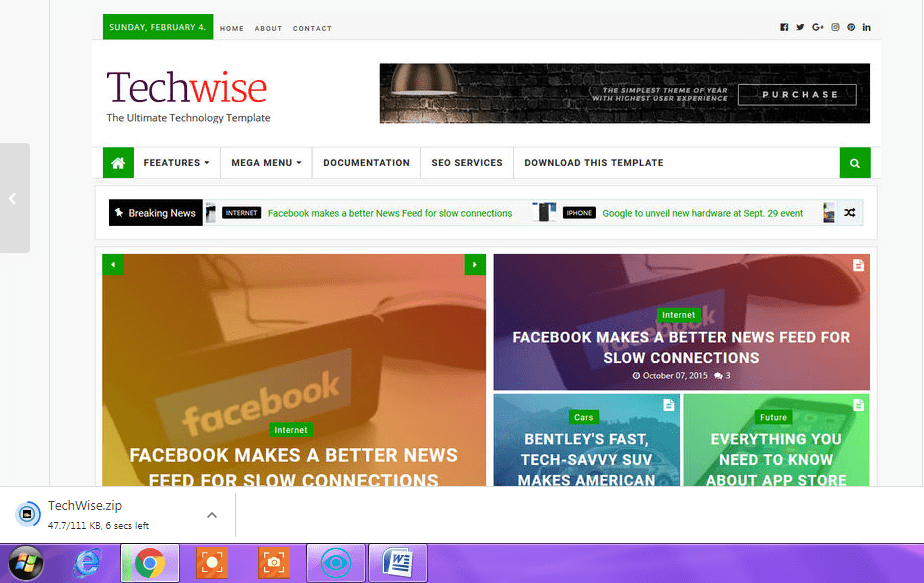 techwise blogger template