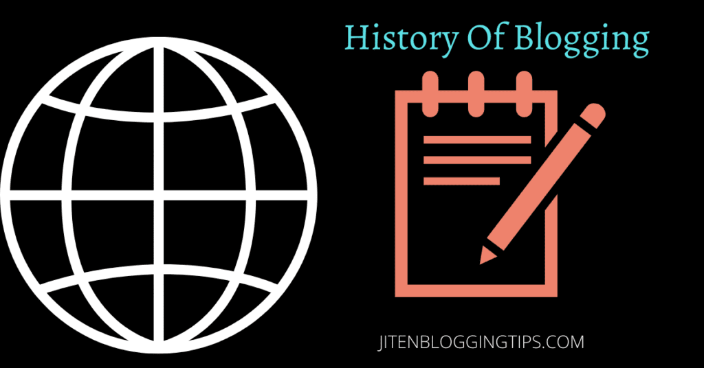history of blogging 