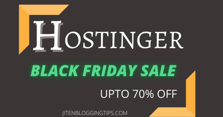 Hostinger Black Friday deal 2022 | huge discount