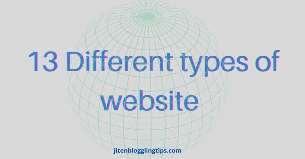 13 types of website 