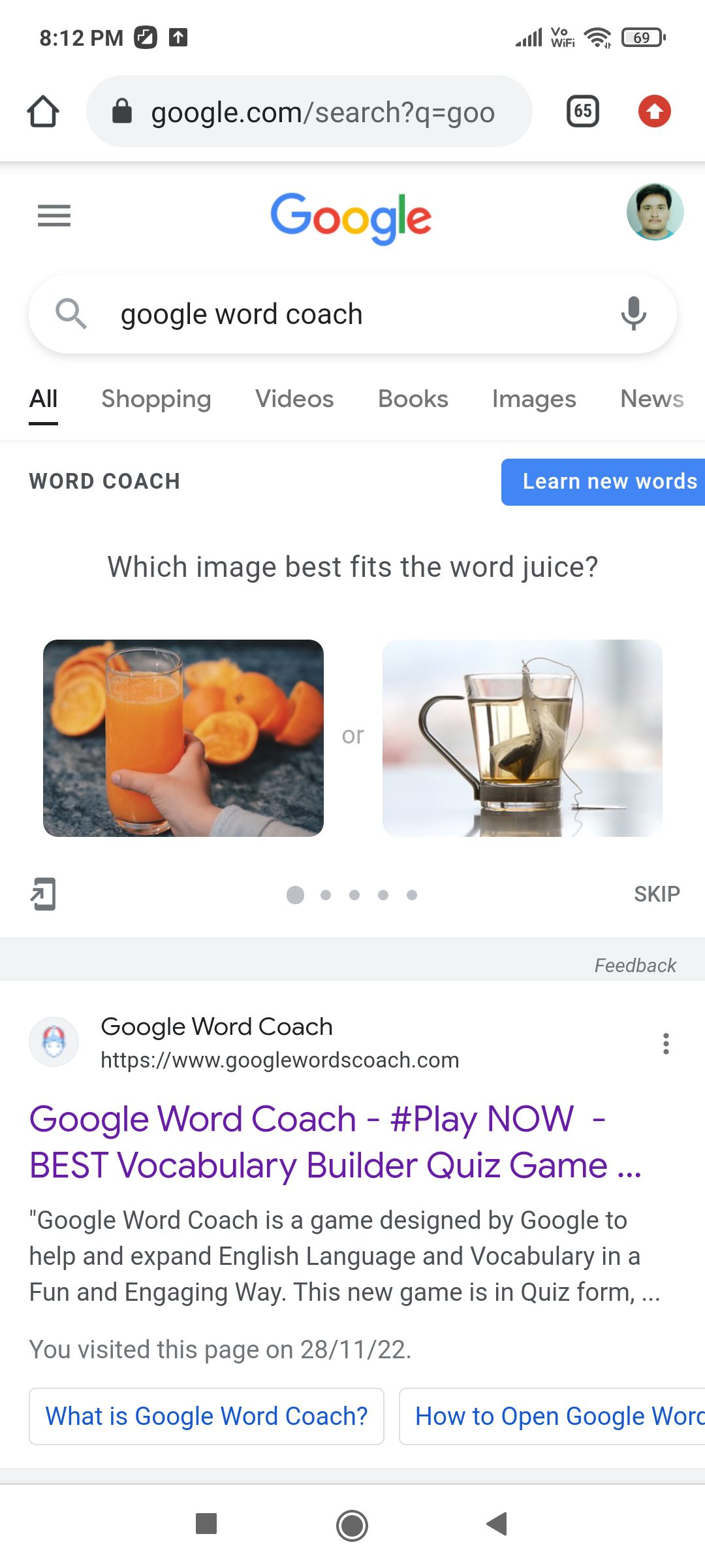 What is google word coach all about?? | jitenbloggingtips