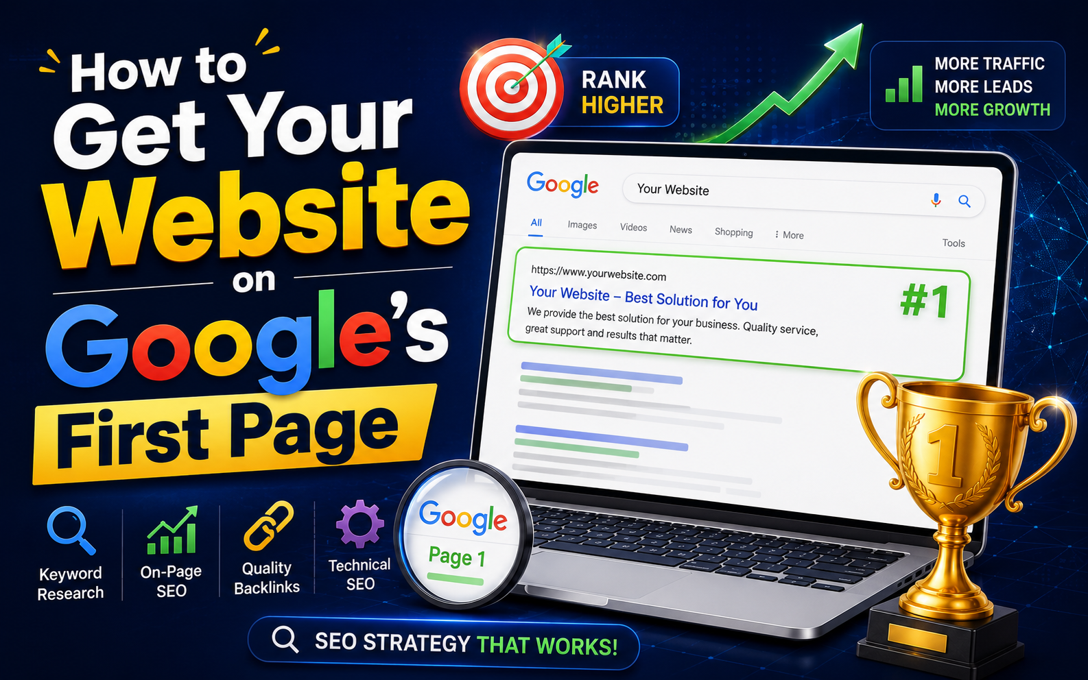 How to Get Your Website on Google's First Page