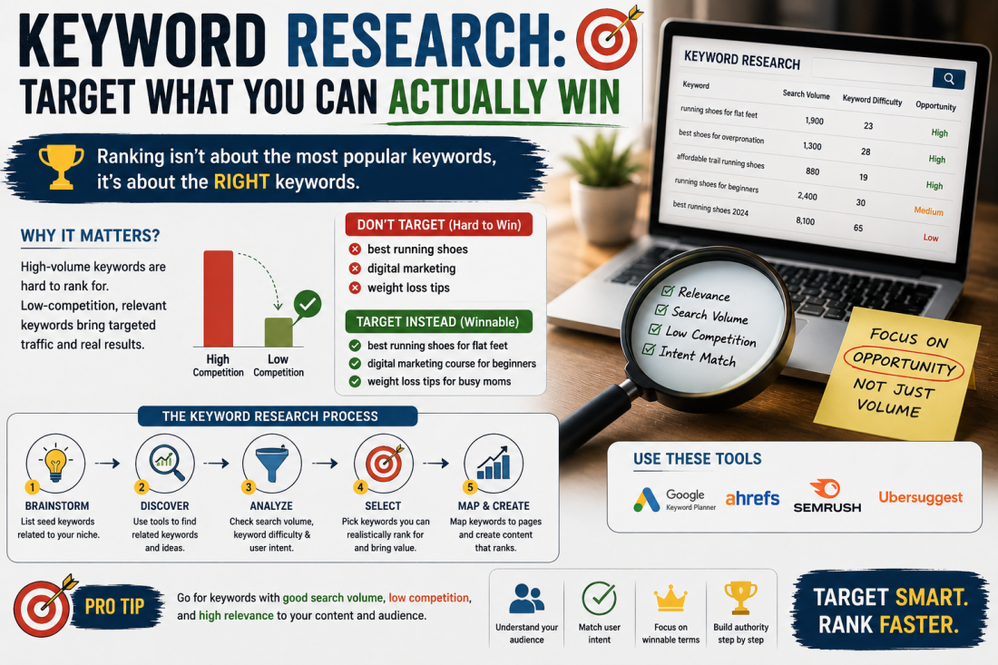 How to Get Your Website on Google's First Page in 2026: The Complete Step-by-Step Guide 3 Keyword Research Target What You Can Actually Win